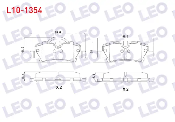 LEO L10-1354 | Fren Balata Arka Mini