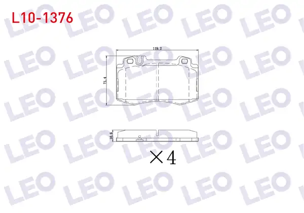 LEO L10-1376 | Fren Balata Ön Mercedes C Serisi