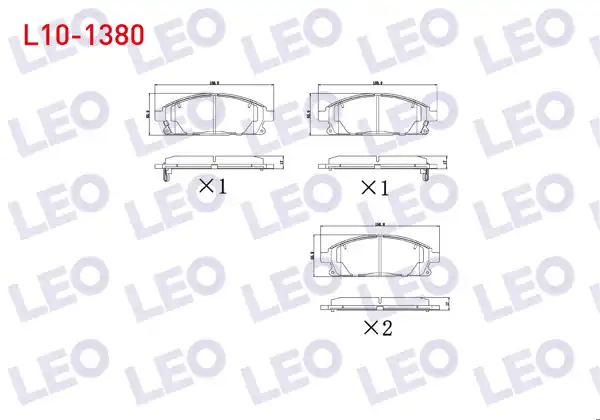 LEO L10-1380 | Fren Balata Ön Ikazlı Nissan X-Traıl