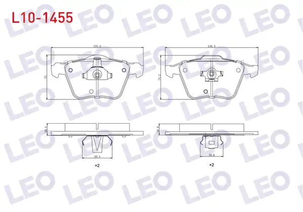 LEO L10-1455 | Fren Balata Ön Volvo Xc90 İ 2 5 T 2002 2014