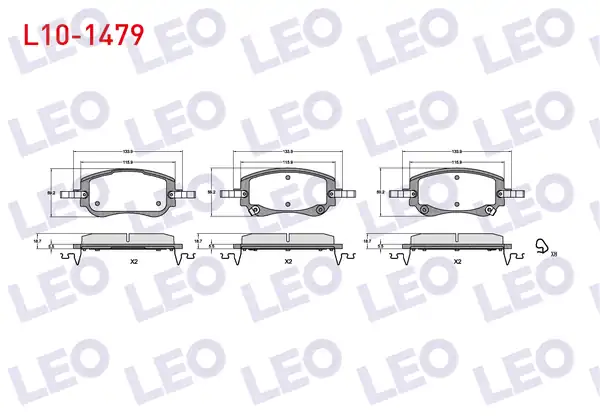 LEO L10-1479 | Fren Balata Ön Ikazlı Fiat Egea Cross 1 3 Mtj 1 4 1 6 1 6 Mtj 2015 1 0 1 6 Mtj 2020