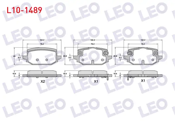 LEO L10-1489 | Fren Balata Arka Nissan Qashqai III J12 1 3 Dıg T 2021