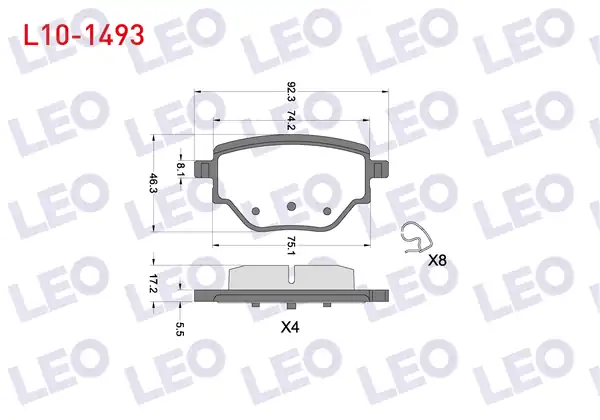 LEO L10-1493 | Fren Balata Arka Peugeot 208 II 2008 II 1 2 Puretech 1 5 Bluehdi 2019 Opel Corsa F 1 2 1 5 D 2019