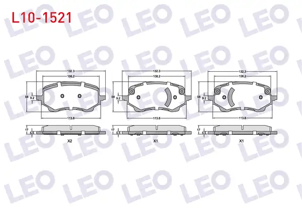 LEO L10-1521 | Fren Balata Ön Ford Puma 2019 -