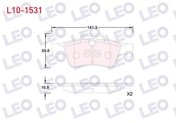 LEO L10-1531 | Fren Balata Arka Mercedes