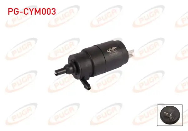 PUGA PG-CYM003 | Cam Su Fıskiye Motoru Tek Çıkış Fiat Tempra / Tipo / Uno / Palio / Doblo