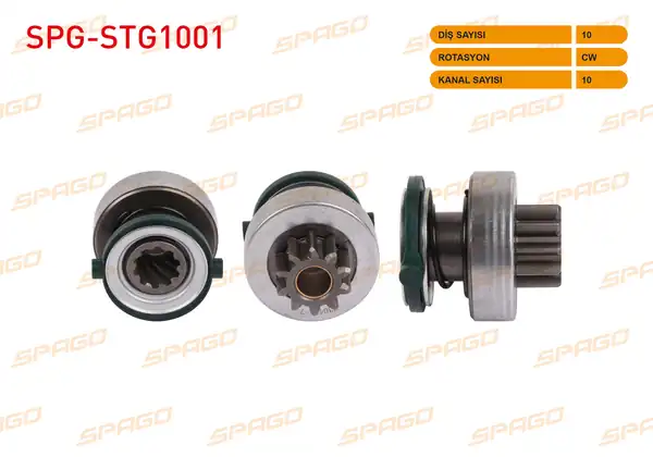 SPAGO Spg Stg1001 Marş Dişlisi 10 Dış Cw 10 Kanal Mercedes Sprinter 2000 2006 Peugeot Partner Citroen Berlingo