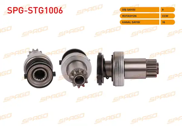 SPAGO Spg Stg1006 Marş Dişlisi 9 Dış Ccw 16 Kanal Audi A4