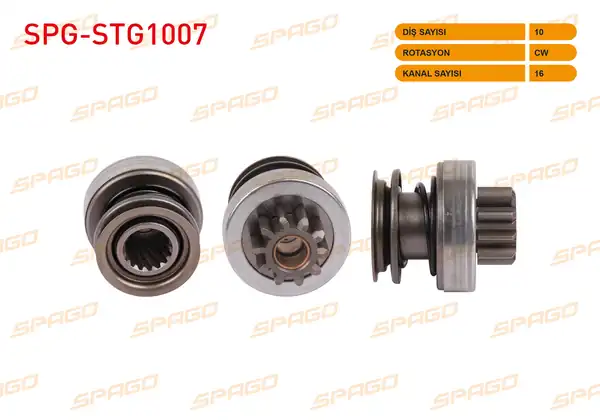 SPAGO Spg Stg1007 Marş Dişlisi 10 Dış Cw 16 Kanal Ford Focus II