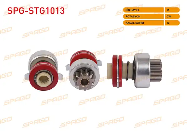 SPAGO Spg Stg1013 Marş Dişlisi 11 Dış Cw 12 Kanal Fiat 131 Kartal 1 6