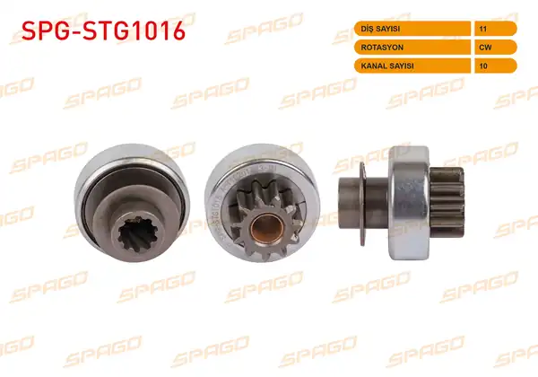 SPAGO Spg Stg1016 Marş Dişlisi 11 Dış Cw 10 Kanal Peugeot 207