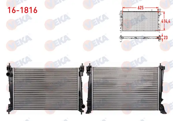 VEKA 16-1816 | Su Radyatörü Mekanik Fiat Doblo 1 3 Mjt 2010