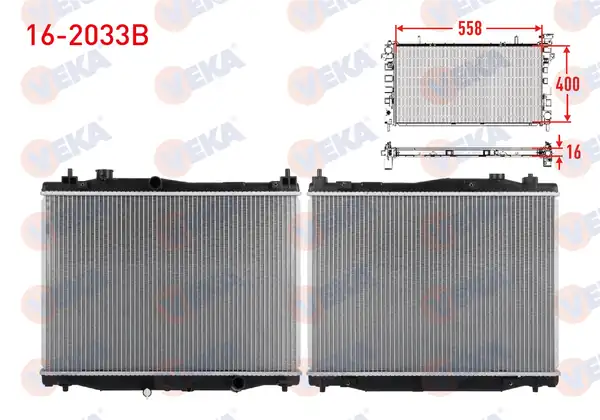 VEKA 16-2033B | Su Radyatörü Brazing Honda Jazz IV GK 1 3 2015