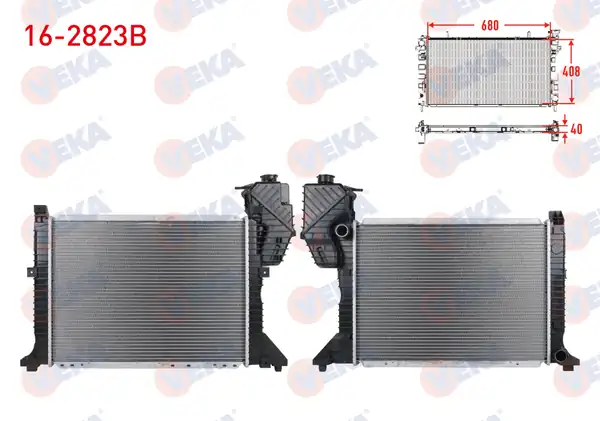 VEKA 16-2823B | Su Radyatörü Brazing Mercedes Sprinter 208 CDI 213 CDI 313 CDI 316 CDI 413 CDI M T Acli 2000 2006