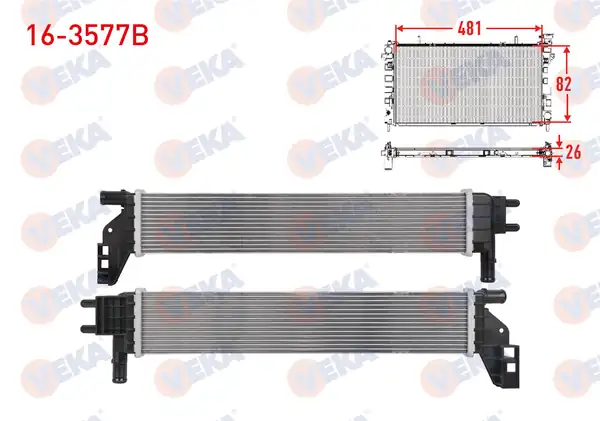 VEKA 16-3577B | Ek Su Radyatörü Brazing Dacia Duster