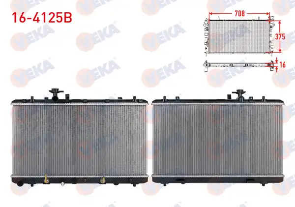 VEKA 16-4125B | Su Radyatörü Brazing Suzuki Sx4 (Gy) 1.6 Ddıs A-T 2006-2013