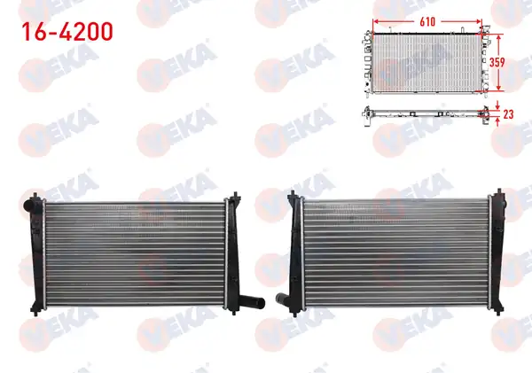 VEKA 16-4200 | Su Radyatörü Mekanik Tata Indıca 40_v2 1 4 D 1998 2003