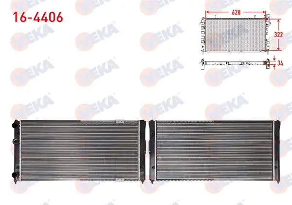 VEKA 164406 | Su Radyatör Klimalı Aft Volkswagen Polo Classic 6kv2 1 6 A T 1995 2001