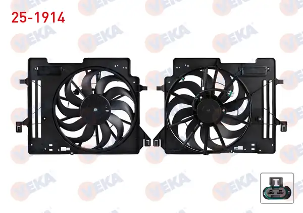 VEKA 25-1914 | Fan Motoru Davlumbazlı Ford Focus III 1.5 TDCI 2011-2015