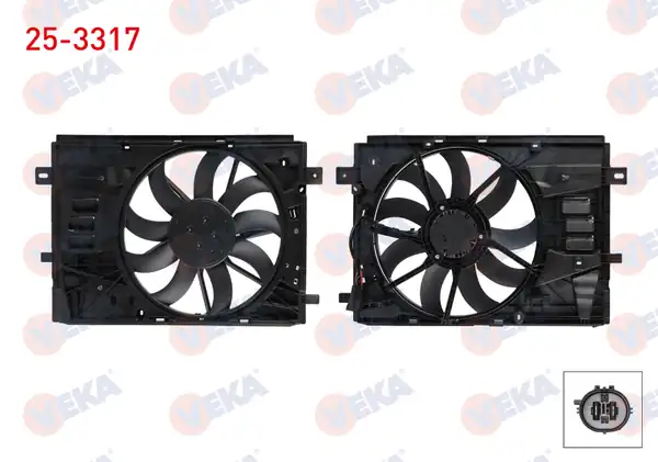 VEKA 25-3317 | Fan Motoru Peugeot 3008 508 Expert