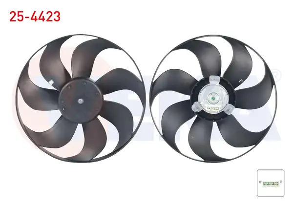 VEKA 25-4423 | Fan Motoru Motor Pervane Su Radyatörü Volkswagen Polo 6n1 1 4 1994 1999