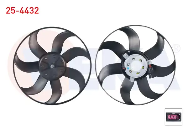 VEKA 25-4432 | Fan Motoru Su Klima Davlumbazsiz Volkswagen Polo 6r 6c 1 4 TSI Çapı 390mm 2009