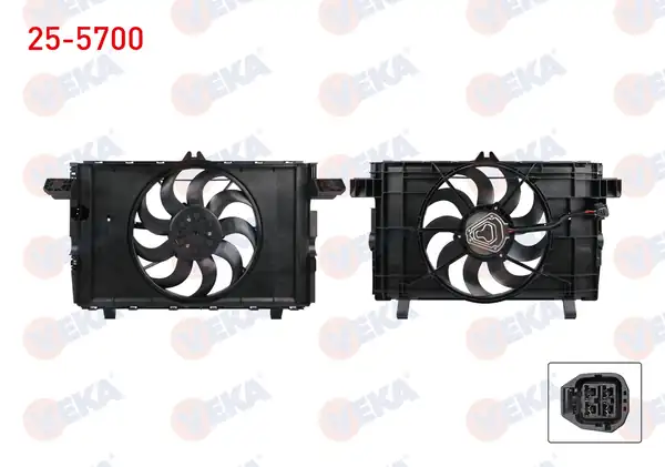 VEKA 25-5700 | Fan Motoru Tekli Fan Tesla Model Y 2020