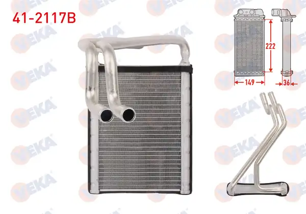 VEKA 41-2117B | Kalorifer Radyatörü Brazing Hyundai Sonata V 2 0 CRDI 2005 2010