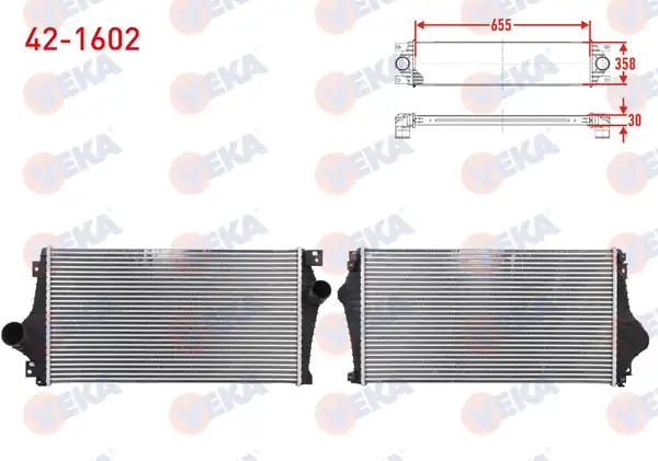 VEKA 42-1602 | Turbo Radyatörü İntercooler Chevrolet Epica 2 0 D 150 Hp 2007 2011