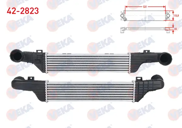 VEKA 42-2823 | Turbo Radyatörü İntercooler Mercedes E Serisi W210 E 320 CDI 1995 2002