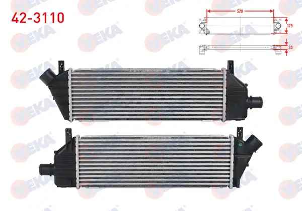 VEKA 42-3110 | Turbo Radyatörü İntercooler Nissan Micra K12 1 5 dCi 2003 2010