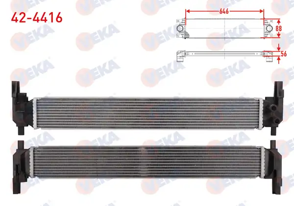 VEKA 424416 | Volkswagen Polo 6r 6c 1 4 TDI Turbo Radyatörü İntercooler 2009
