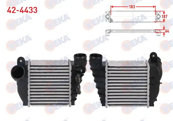 VEKA 42-4433 | Turbo Radyatörü (Intercooler) Audi A3 1.8 T 150 Hp 1996-2003