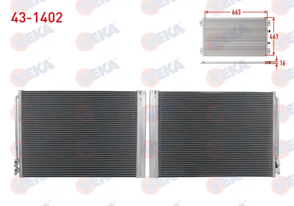 VEKA 43-1402 | Klima Radyatörü Bmw 5 Serisi