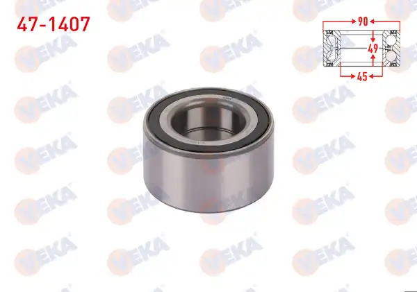VEKA 47-1407 | On Tekerlek Rulmanı Sol-Sağ ABS Okuyuculu 49X90x45 BMW 3 Serisi
