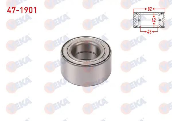 VEKA 47-1901 | Ön Tekerlek Rulmanı Sol Sağ ABS Okuyuculu 45x82x42 Ford Transit Connect