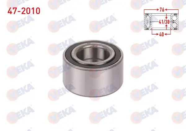 VEKA 47-2010 | Ön Tekerlek Rulmanı Sol Sağ 40x76x41 38 Honda Accord III 1985 1989 Prelude III 1987 1992 Mazda 6 2002 2007