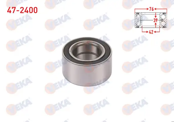 VEKA 47-2400 | On-Arka Tekerlek Rulmanı Sol-Sağ 42X76x39 Kia Sorento I 2.5 CRDI 2002-2009 / Carnıval II 2.5 V6 2001-2006