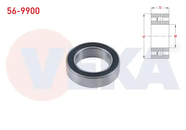 VEKA 56-9900 | Universal Klima Rulmanı 30x47x12