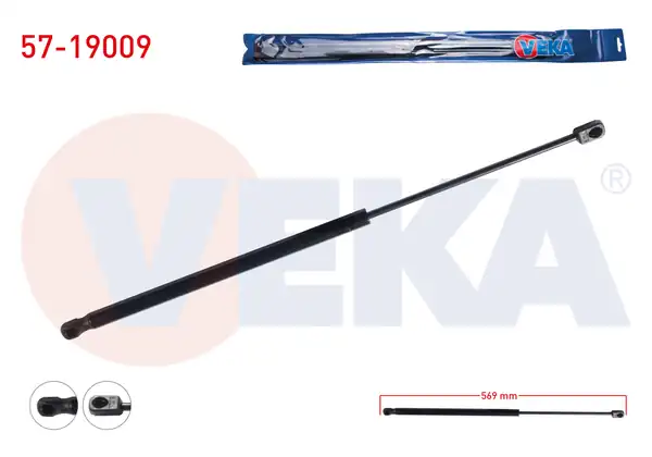 VEKA 57-19009 | Bagaj Amortisörü 569mm / 460N Ford C-Max Statıon Wagon 2003-2010 | 2 Adet