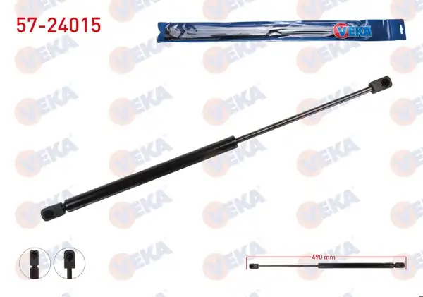 VEKA 57-24015 | Bagaj Amortisörü 490mm / 380N Kia Rio II 2005-2011 | 2 Adet