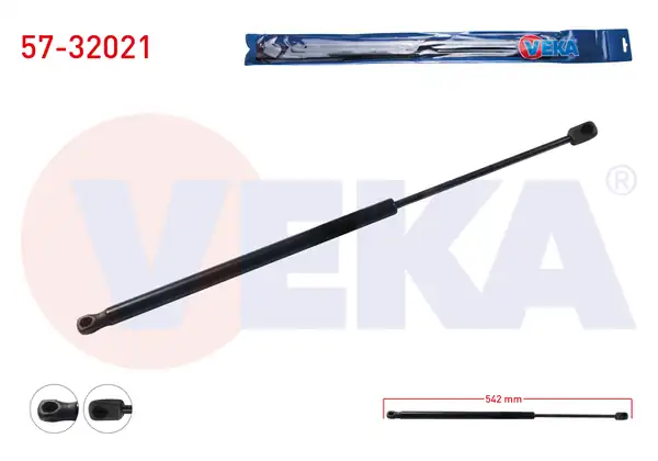 VEKA 57-32021 | Bagaj Amortisörü 542mm 590n Opel Zafira A 1999 2005 2 Adet