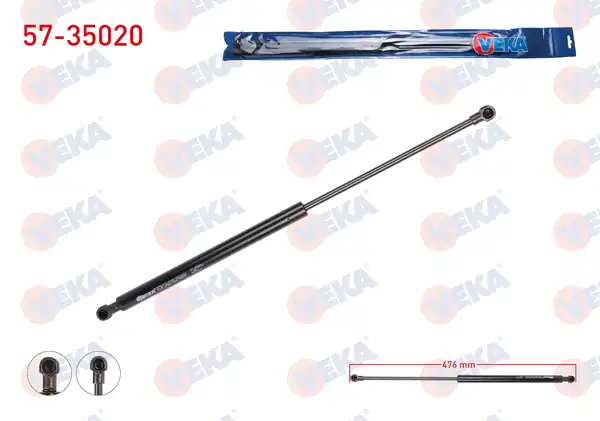 VEKA 57-35020 | Bagaj Amortisörü 476mm 620n Renault Captur 2013 2 Adet