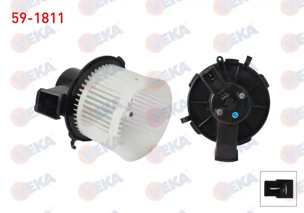 VEKA 59-1811 | Kalorifer Motoru 154W Fiat 500 C 1.3 Mjt 2009-/ Panda 2003-2012 / Ford Ka 2008-2016