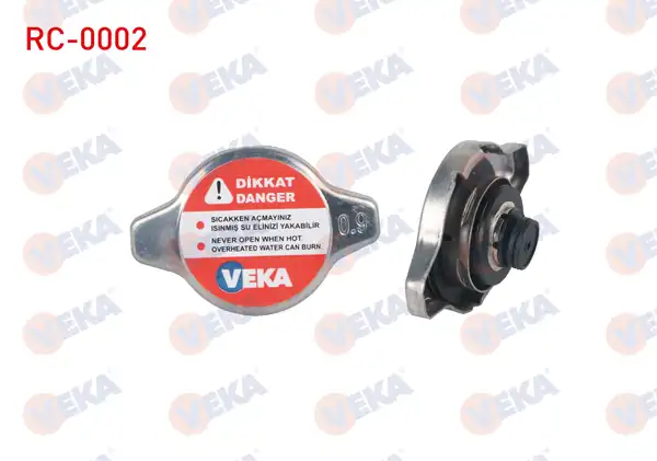 Veka Rc 0002 Radyatör Kapağı Universal Küçük 0 9 Bar Cap 43 5mm 10 Adet