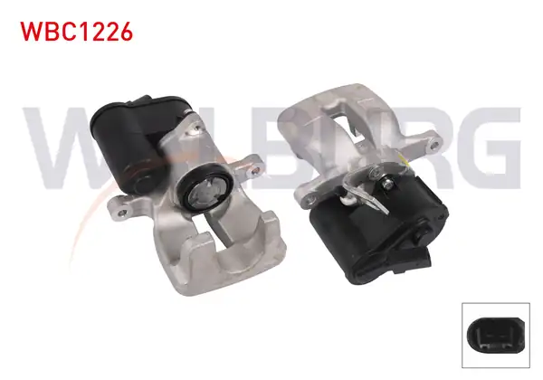 WALBURG WBC1226 | Fren Kaliper Elektronik Sol Arka Piston 38mm Disk 282mm VW Passat 2005 2010 Tiguan 2007 2016 Audi Q3 2011 1 Adet