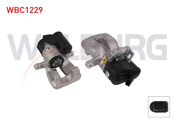 WALBURG WBC1229 | Fren Kaliper Elektronik Sağ Arka Piston 38mm Disk 282mm VW Passat 2005 2012 1 Adet