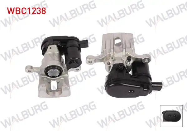 WALBURG WBC1238 | Fren Kaliper Elektronik Sol Arka Piston 34mm Disk 284mm Hyundai İ30 2011 2015 İ30 2015 Kia Pro Ceed 2013 Ceed 2012 1 Adet