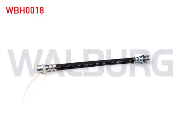 WALBURG WBH0018 | Fren Hortumu Arka Sol Sağ 200mm Fiat Uno 70 1994 2000 2 Adet