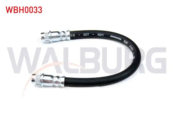 WALBURG WBH0033 | Fren Hortumu Arka Sol Sağ 250mm Renault R9 2 Adet